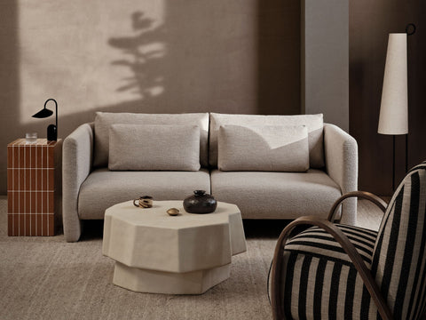 Dase Soft Scandinavian Modular Sofa with Armrests and Cushioned Seat