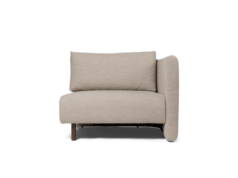 Dase Soft Scandinavian Contemporary Curved Arm Modular Sofa