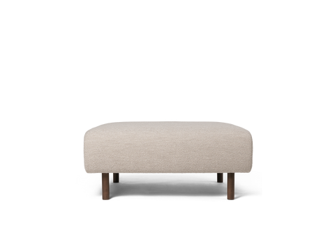 Dase Timeless Minimalist Cocktail Ottoman with Cylinder Leg