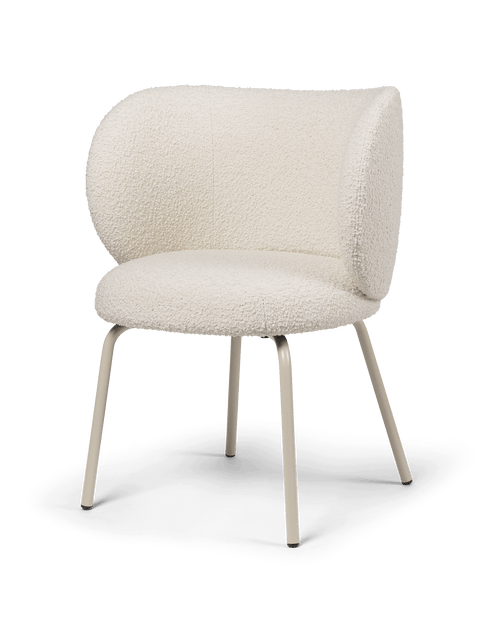 Rico Soft Scandinavian Nordic Barrel Back Dining Side Chair