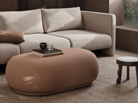 Rico Timeless Minimalist Modern Pouf Ottoman