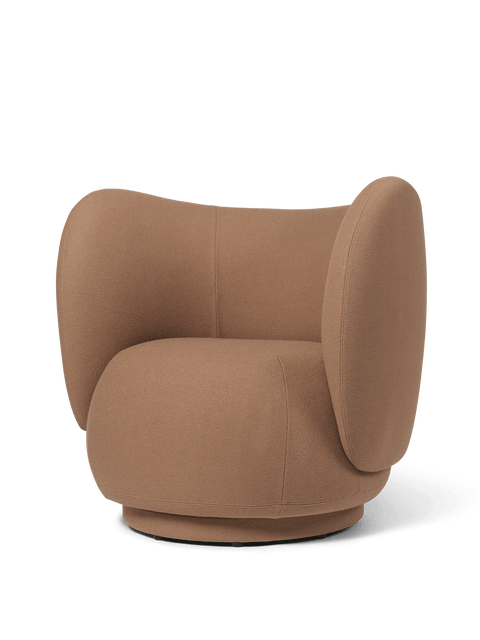 Rico Timeless Minimalist Contemporary Barrel Lounge Chair