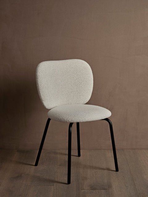 Rico Timeless Minimalist Curved Upholstered Dining Side Chair
