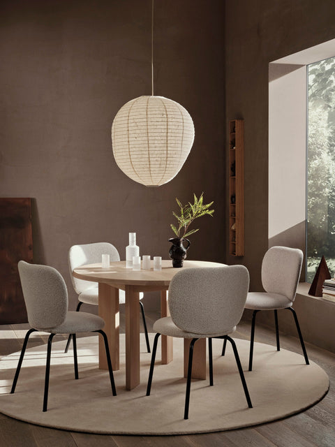 Rico Timeless Minimalist Curved Upholstered Dining Side Chair
