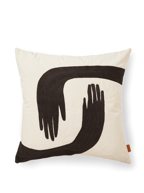 Modern Handcrafted Embroidered Accent Pillow