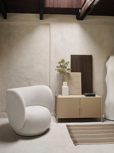 Industrial Modern Cupboard with Knob Handle Cabinet