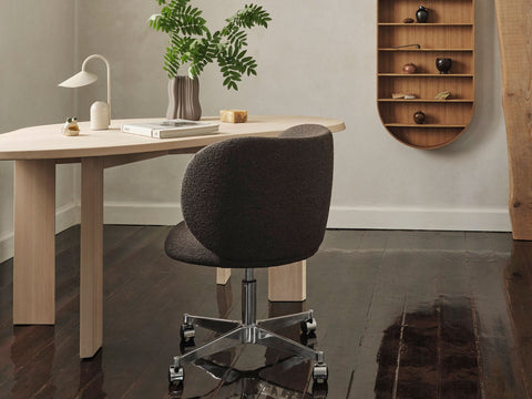 Edge Minimalist Freeform Desk with Beveled Frame