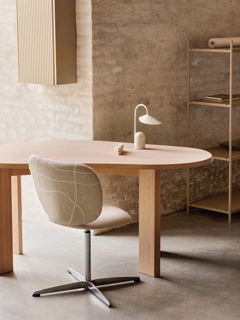 Edge Minimalist Freeform Desk with Beveled Frame