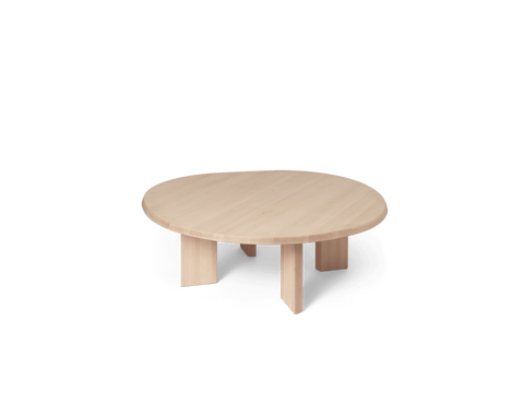 Nature-Driven Modernist Organic Round Wood Coffee Table