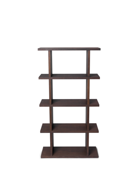 Minimalist Oak Veneer Standard Bookcase