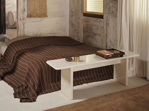 Rink Timeless Minimalist Contemporary Lacquered Dining Bench