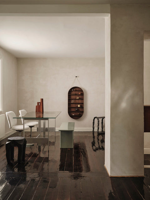 Rink Timeless Minimalist Accent Bench with Plinth Base