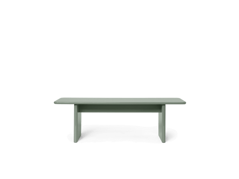 Rink Timeless Minimalist Accent Bench with Plinth Base