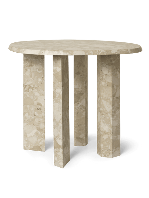 Timeless Minimalist Contemporary Round Stone Center Table