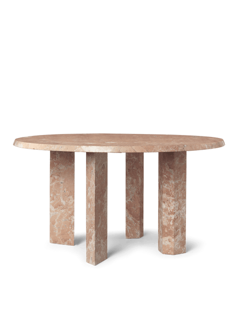 Contemporary Edge Rose Coffee Table with Beveled Edge
