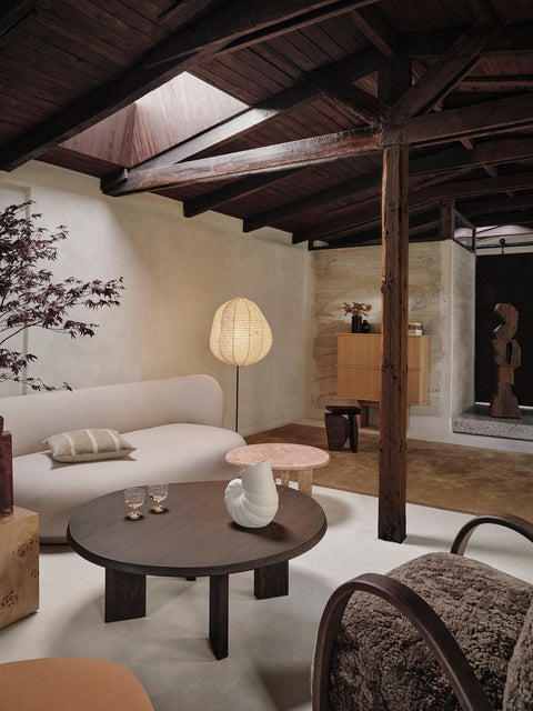 Minimalist Scandinavian Veneer Sideboard Cabinet