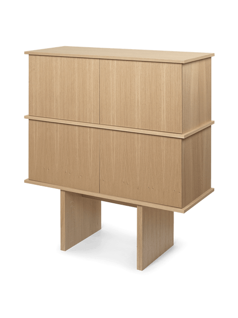 Minimalist Scandinavian Veneer Sideboard Cabinet