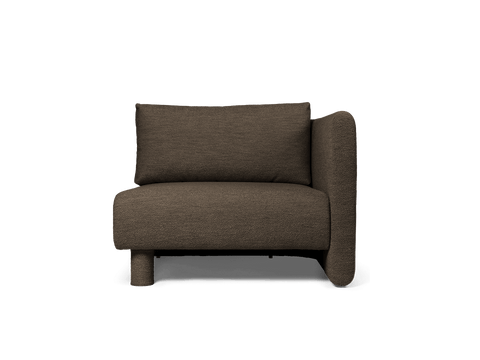Dase Soft Scandinavian Curved Armrest Modular Sofa