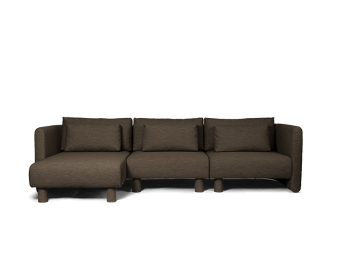 Dase Soft Scandinavian Curved Armrest Modular Sofa