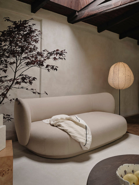 Rico Soft Scandinavian Minimalist Curved Lounger Sofa