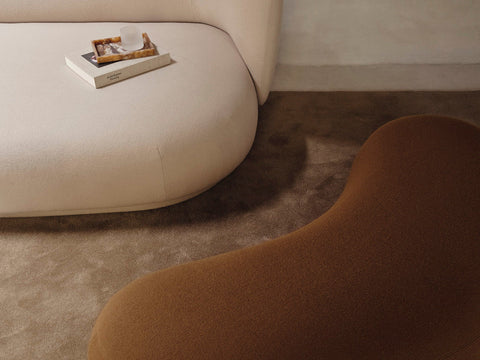 Rico Timeless Minimalist Organic Pouf Ottoman