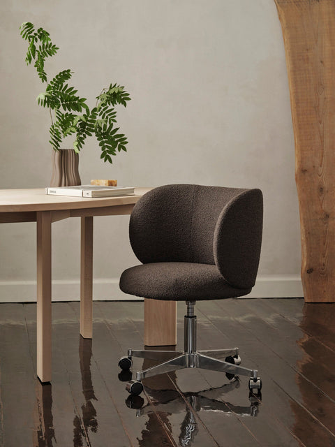 Rico Timeless Minimalist Armless Barrel Office & Gaming Chair