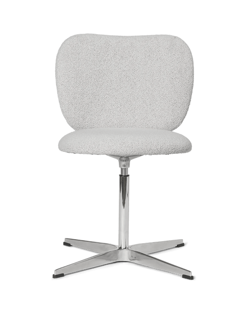 Rico Timeless Minimalist Armless Boucle Office & Gaming Chair