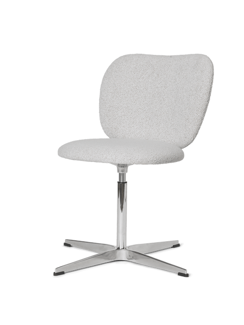 Rico Timeless Minimalist Armless Boucle Office & Gaming Chair