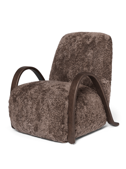 Buur Soft Scandinavian Barrel Club Chair with Padded Arms