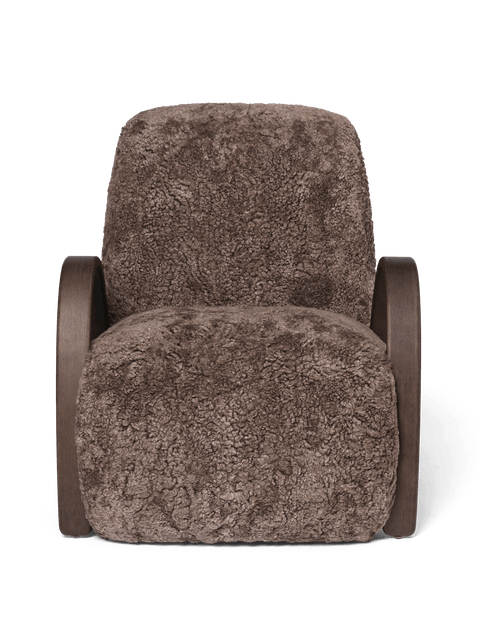 Buur Soft Scandinavian Barrel Club Chair with Padded Arms