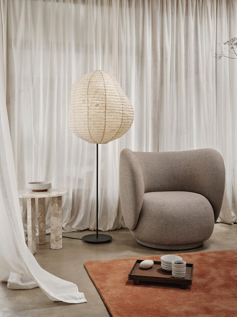 Rico Barrel Lounge Chair in Modern Timeless Minimalist Style