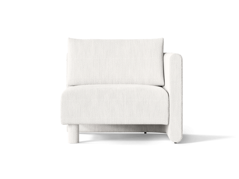 Dase Nature-Driven Modernist Right Oriented Boucle Modular Sofa