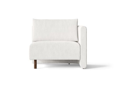 Dase Nature-Driven Modernist Right Oriented Boucle Modular Sofa