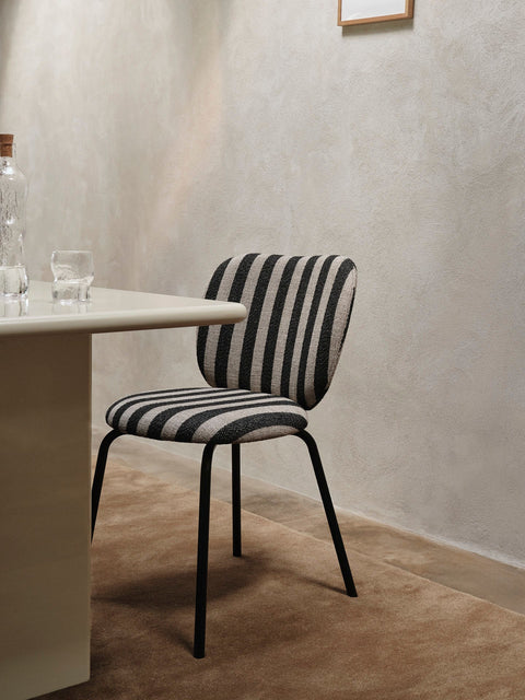 Rico Timeless Minimalist Curved Upholstered Dining Side Chair