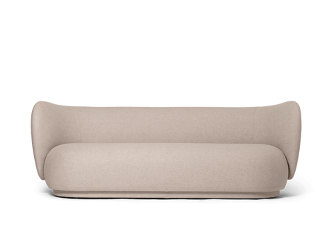 Rico Nature-Driven Modernist Circular Upholstered Standard Sofa