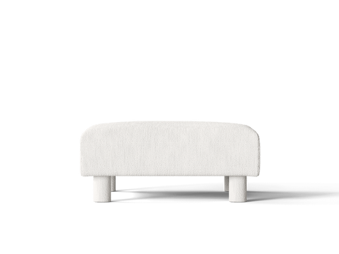 Dase Timeless Minimalist Contemporary Upholstered Footstool Ottoman