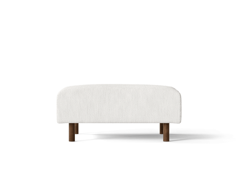 Dase Timeless Minimalist Contemporary Upholstered Footstool Ottoman