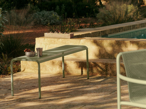 Dapple Modern Cut-Out Armless Garden Bench