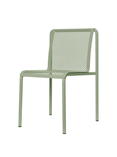 Dapple Modern Slat Back Dining Side Chair for Outdoor Living
