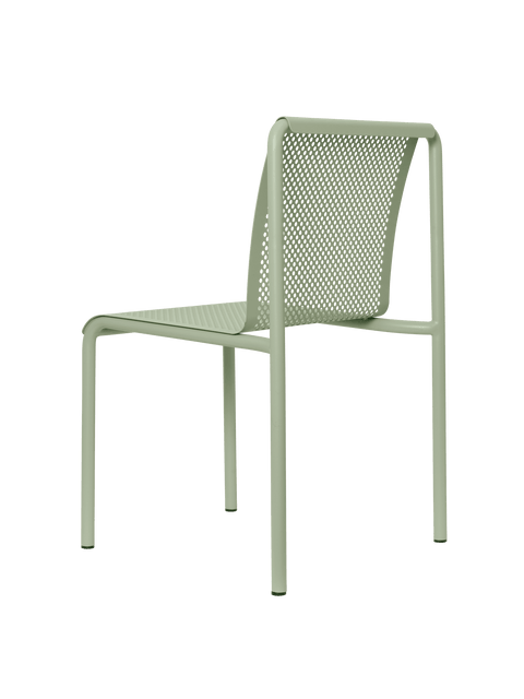 Dapple Modern Slat Back Dining Side Chair for Outdoor Living