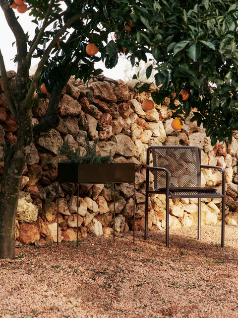 Dapple Modern Armless Armchair with Open Back