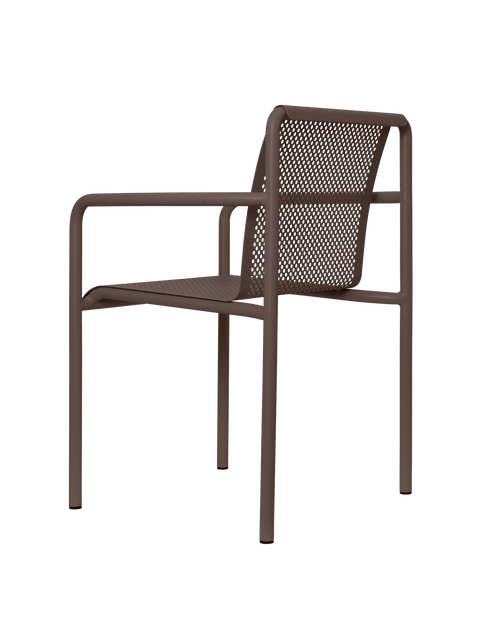 Dapple Modern Armless Armchair with Open Back