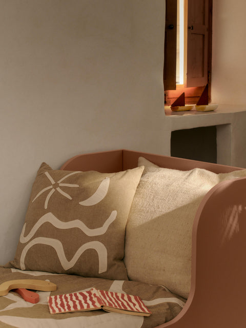 Monochromatic Mediterranean Accent Throw Pillow