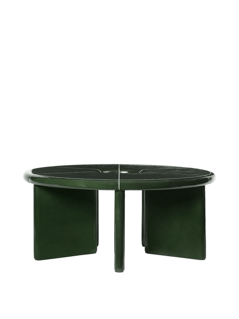 Deya Geometric Round Coffee Table Contemporary Design