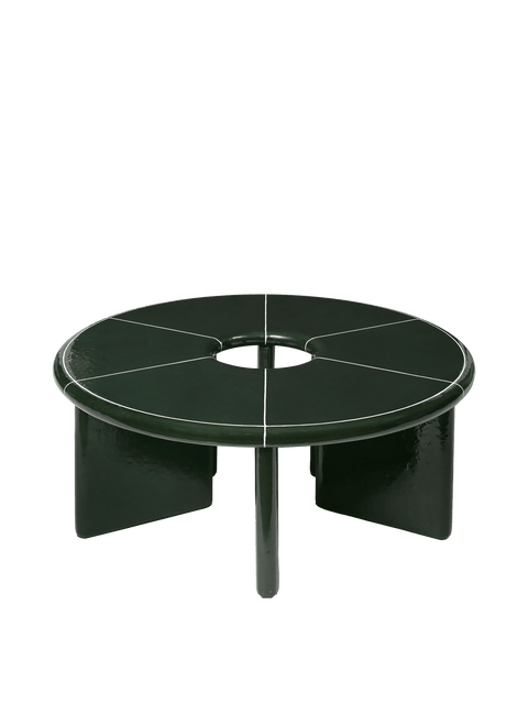 Deya Geometric Round Coffee Table Contemporary Design