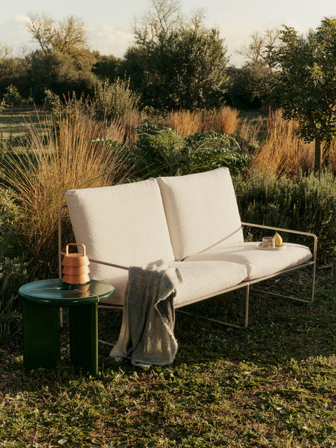 Deya Textured Geometric Concrete Modern Accent Table