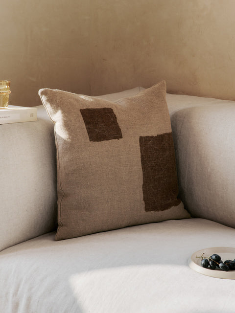 Artful Traditionalist Organic Scandinavian Graphic Accent Throw Pillow