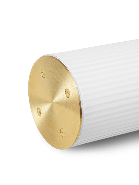 Ambient Vuelta Fluted Pendant Light in Brushed Brass