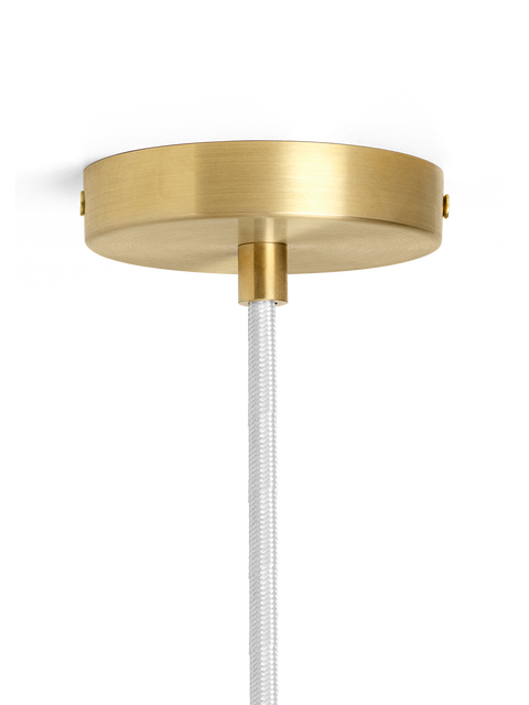 Ambient Vuelta Fluted Pendant Light in Brushed Brass