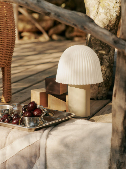 Ambient Frill Mushroom Bell Table Lamp Minimalist